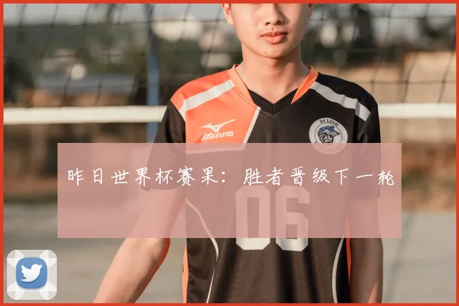 昨日世界杯赛果：胜者晋级下一轮
