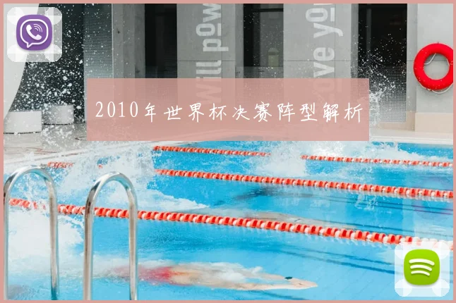 2010年世界杯决赛阵型解析